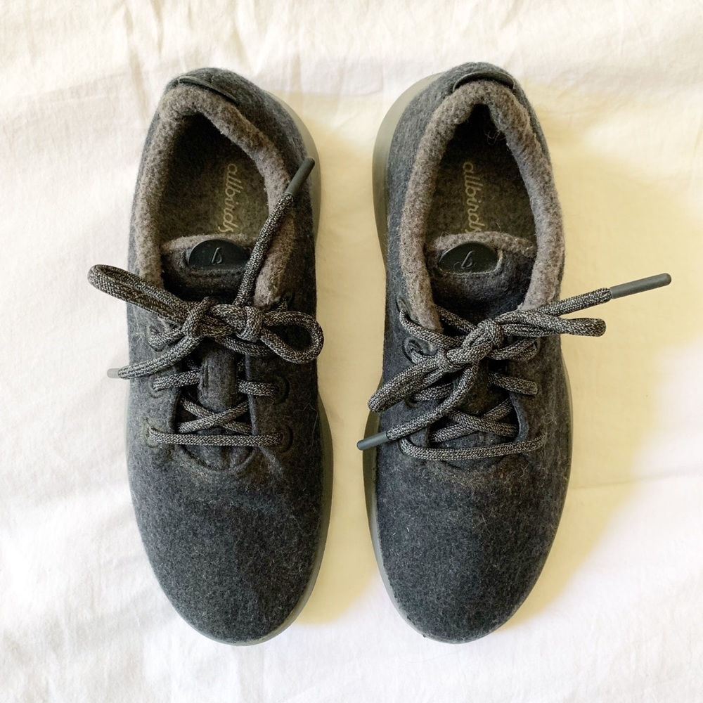 Allbirds Black Wool Mizzles water repellent sneakers